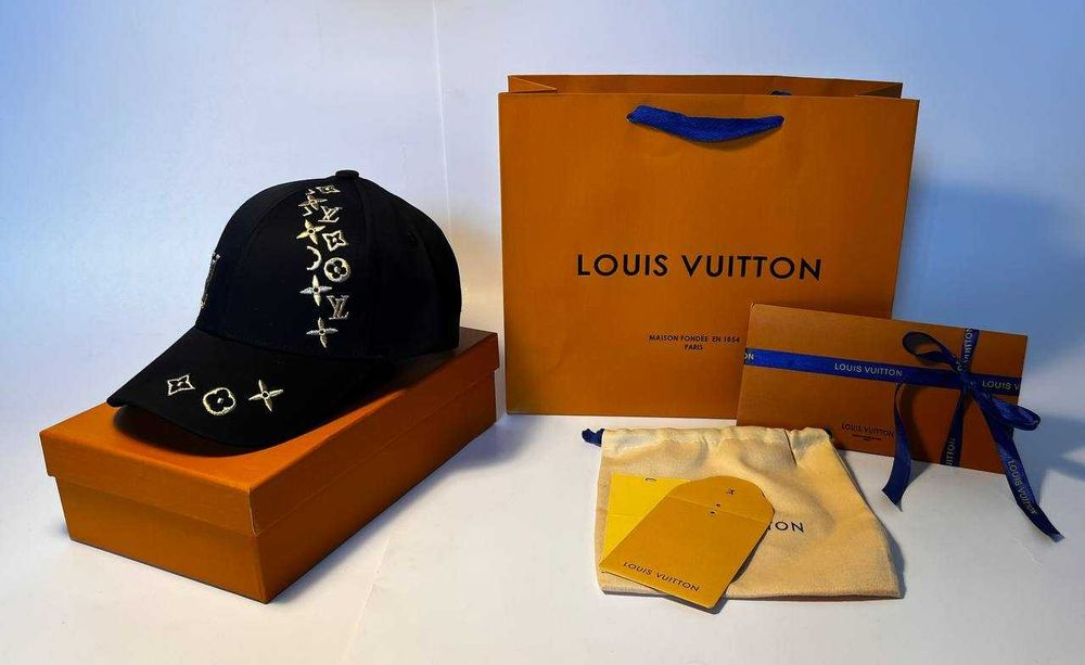 Louis Vuitton Męska damska czapka z daszkiem bejsbolówka, Francja 09-5