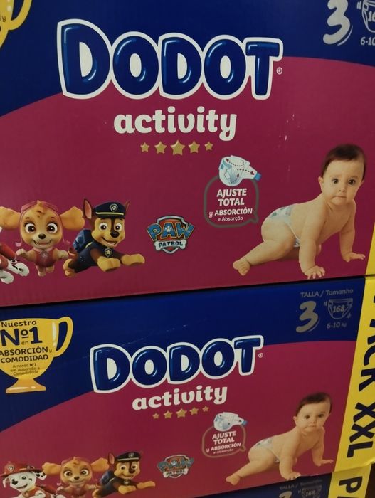 Fraldas Dodot Activity T 3" - 36€ a Caixa