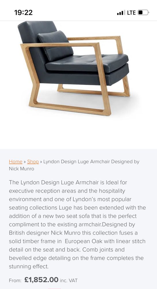Fotele biurowe konferencyjne Lyndon Design Luge  by Nick Munro