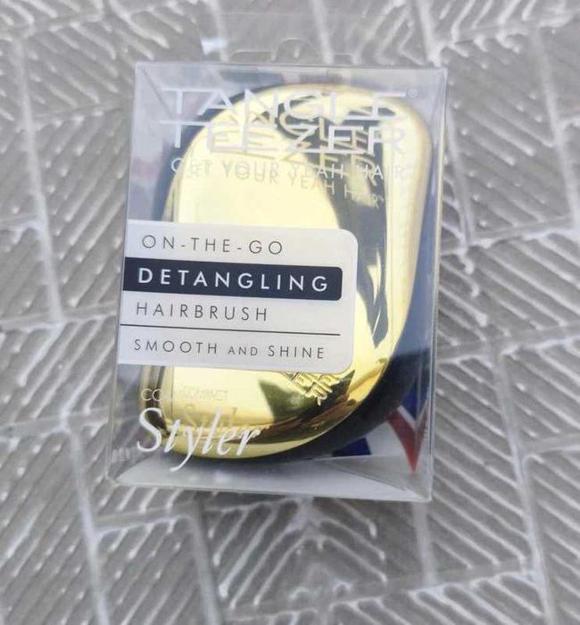 Tangle Teezer Escova Gold Rush na caixa