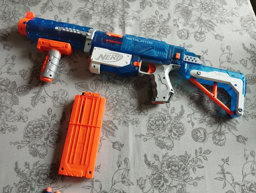 Nerf Retaliator N-Strike elite z magazynkiem możliwość modyfikacji