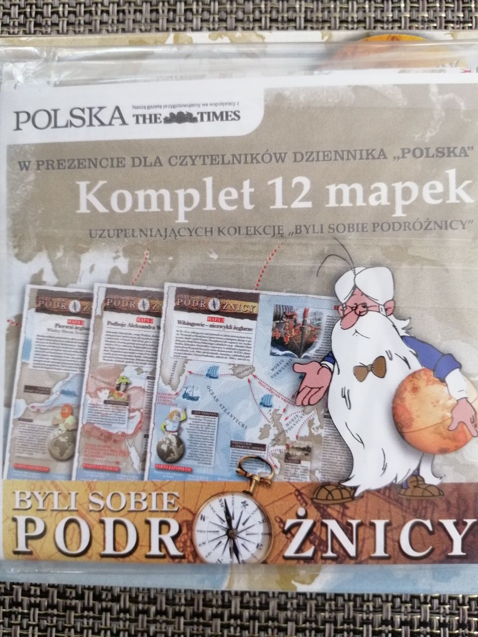 Podróżnicy Kolekcja 12 płyt VCD i map.