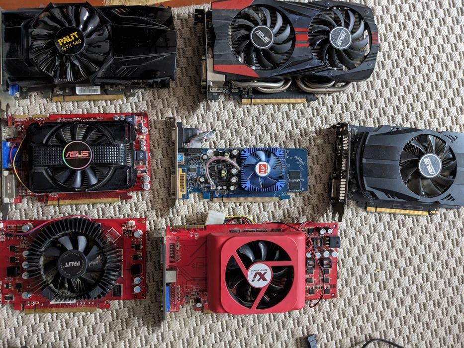 Відеокарти різні робочі і не робочі