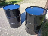 Beczka metalowa 200l czarna