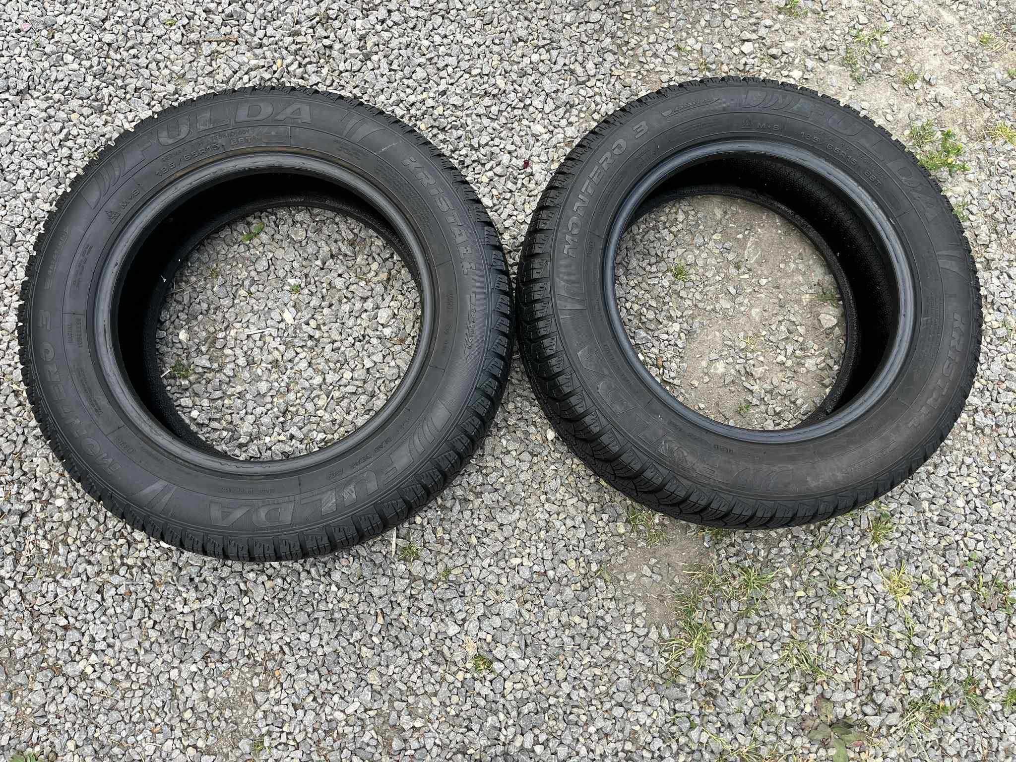 Opony 185/65R15 Fulda Kristall Montero 3 Zima 2sztuki 6,53mm bieżnika