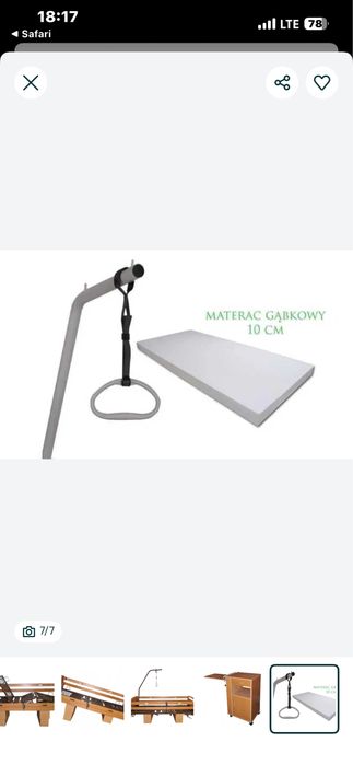 Łóżko rehabilitacyjne elektryczne Wibo 4F - KÓŁKA + BARIERKI