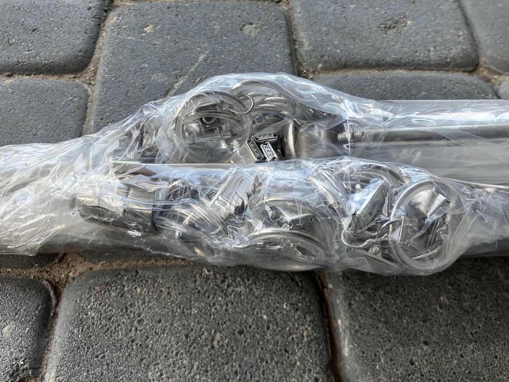 Karnisz pojedynczy 2 szt. FORIO 160 cm, 200 cm, NOWY