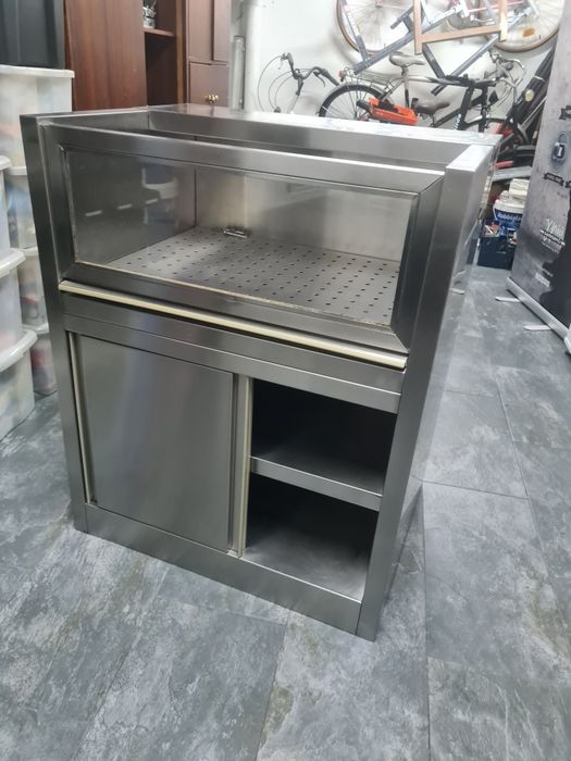 Escaparate inox para pão