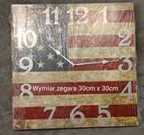 ZEGAR  USA na ścianę