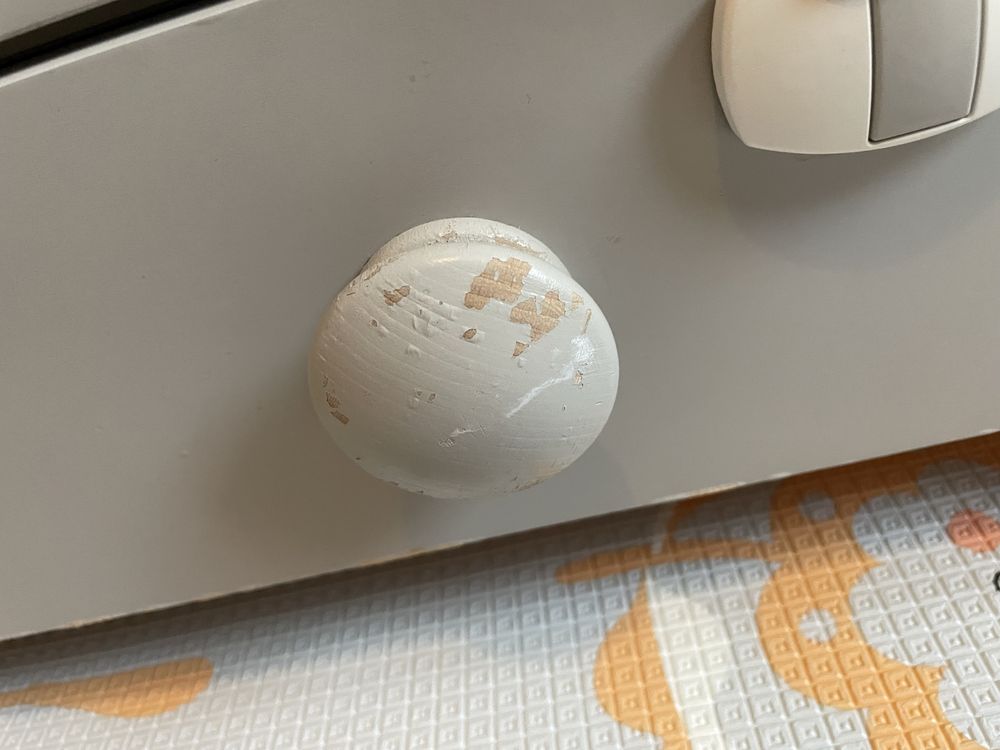Ikea Gonatt szare łóżeczko niemowlęce