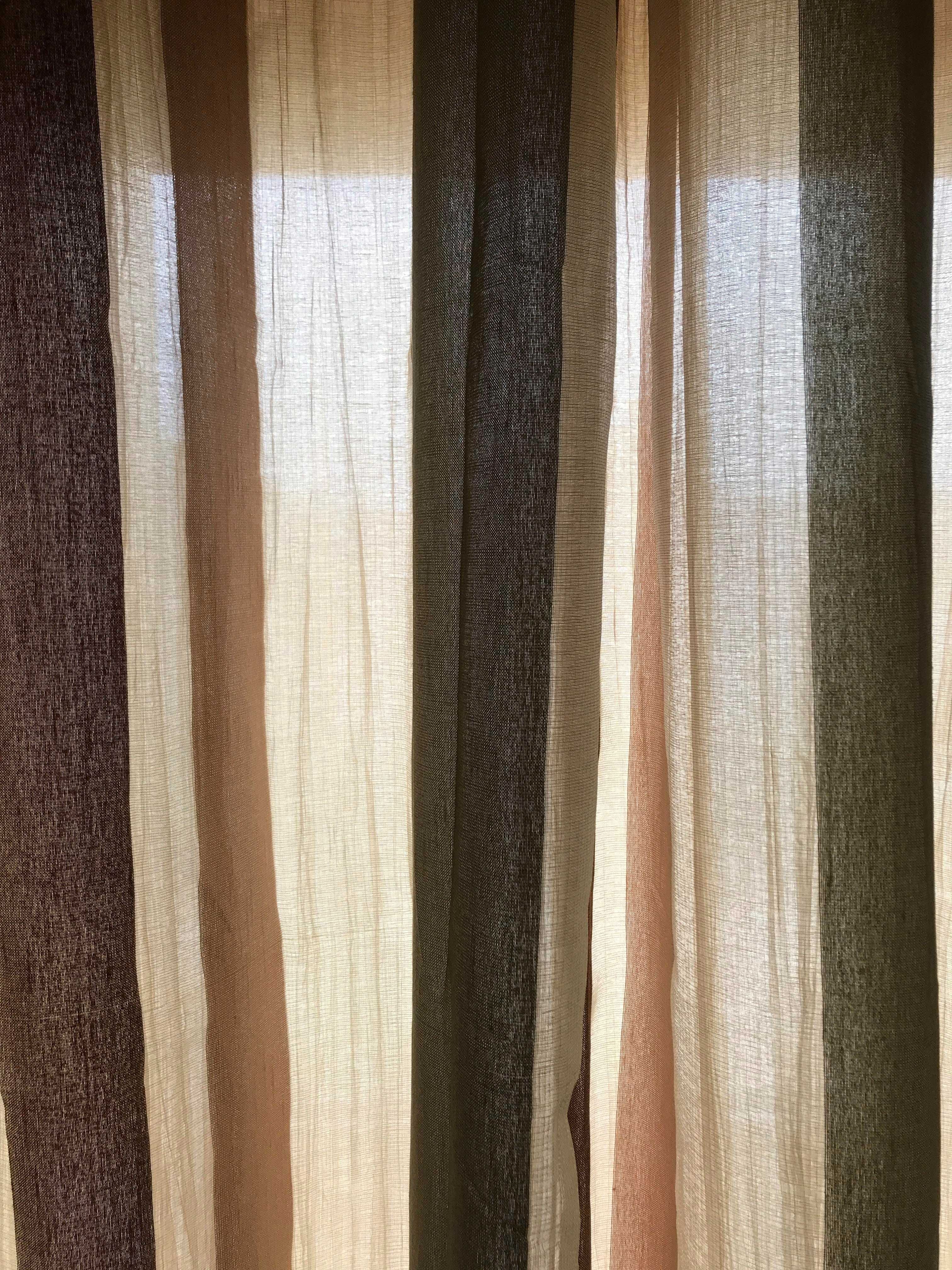 Conjunto de duas cortinas com duplo tecido