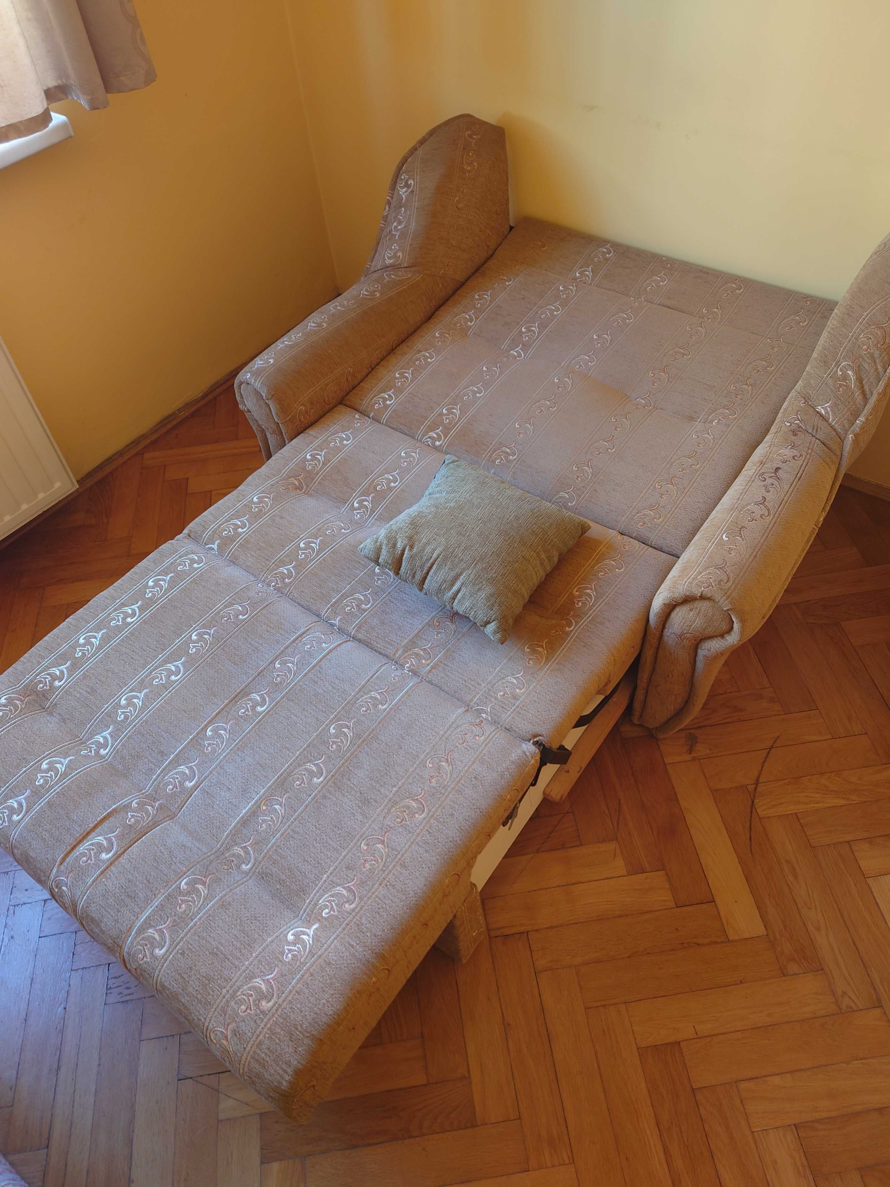 Rozkładany fotel, 3 częściowy, amerykanka, do spania, w paski