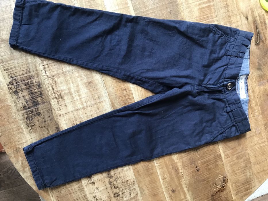 Spodnie chłopięce eleganckie granatowe