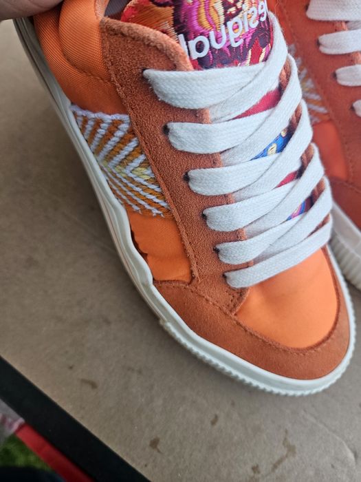 Desigual pomarańczowe sneakersy 36
