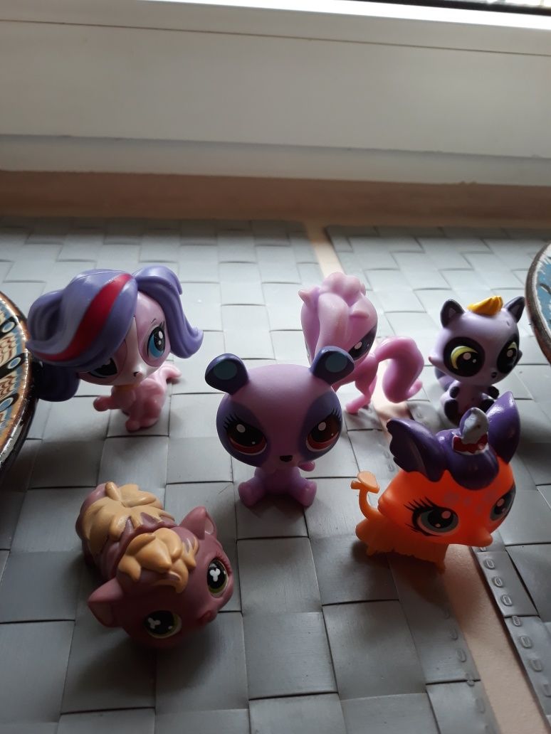 Sześć figurek littlest pet shop Lps komplet zestaw
