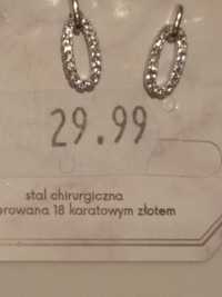 Kolczyki  ze stali chirurgicznej