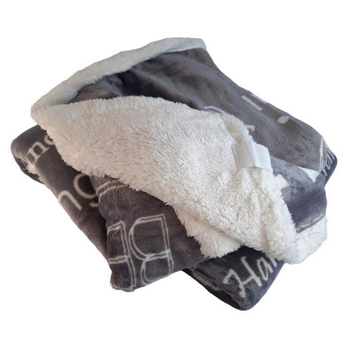 puszysty dwustronny koc huggaroo 120x160cm