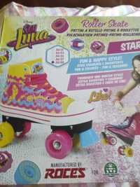 Patins soy lunar cor de rosa