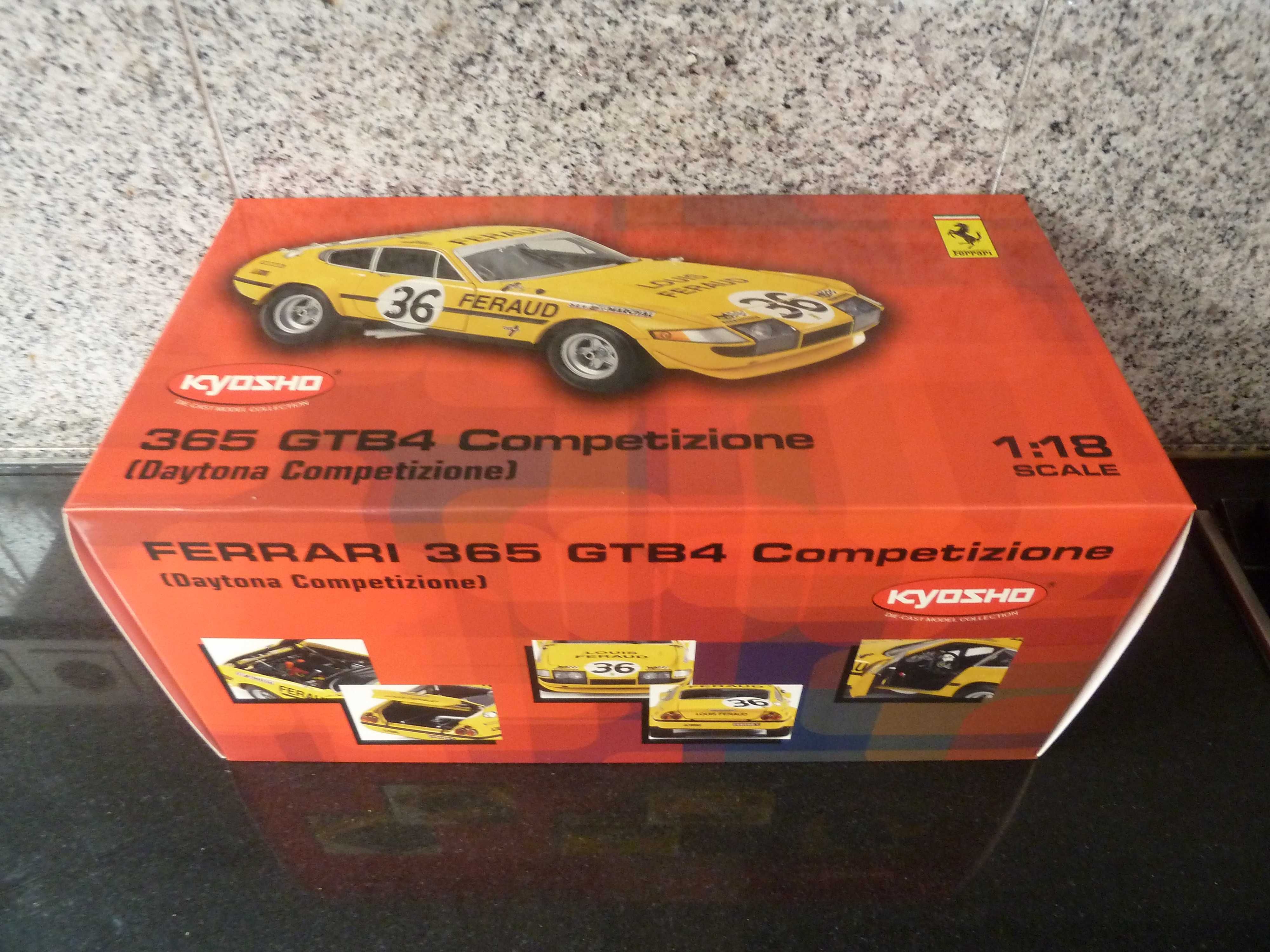 1:18 Kyosho, Ferrari 365 GTB4 Competizione, AutoArt Minichamps