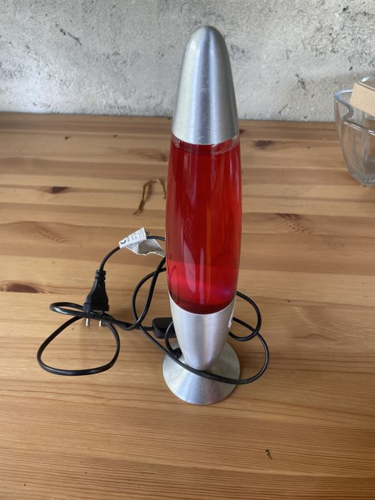 Cadeiro de lava, cor vermelho/rosa