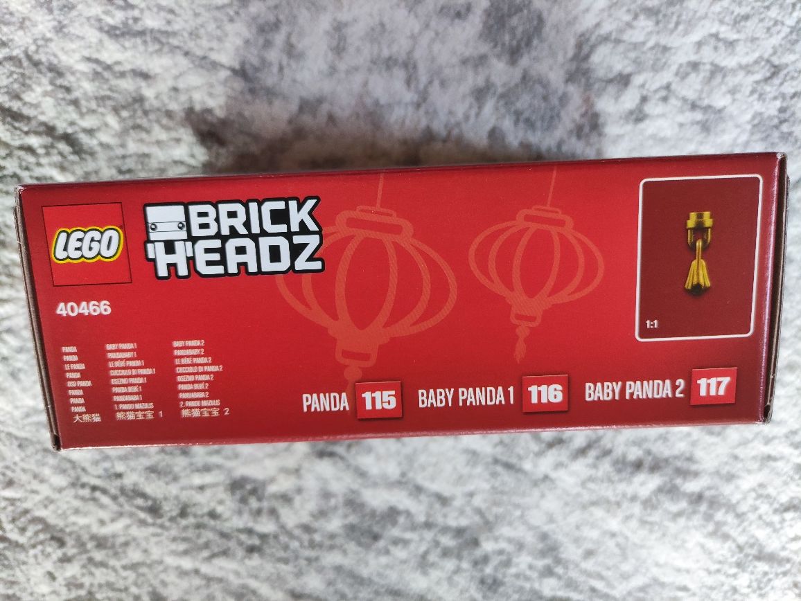 LEGO 40466 BrickHeadz - Pandy na Chiński Nowy Rok 2021