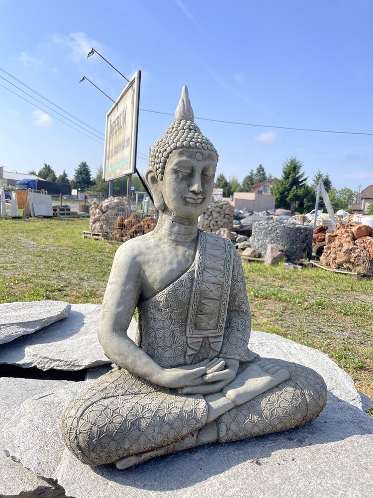 BUDDA Rzeźba Figurka Ogrodowa Posąg Posążek Buddha Rzeźba Ogrodowa