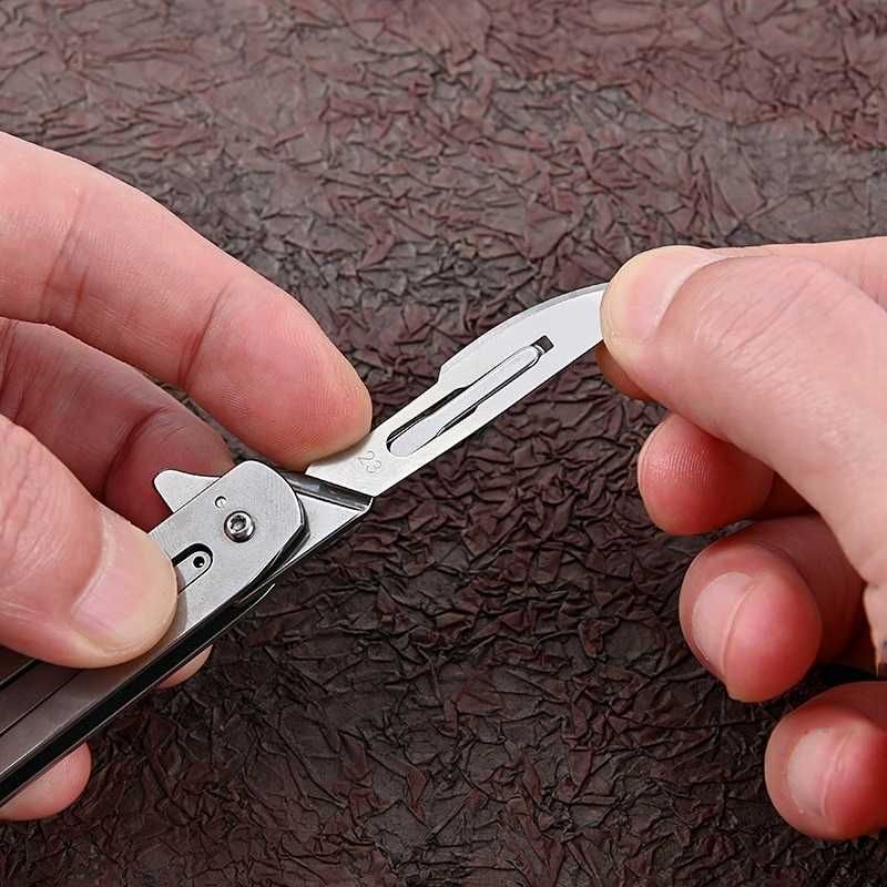 Nóż Skalpel Składany Ostry Modelarski Nożyk Gratis