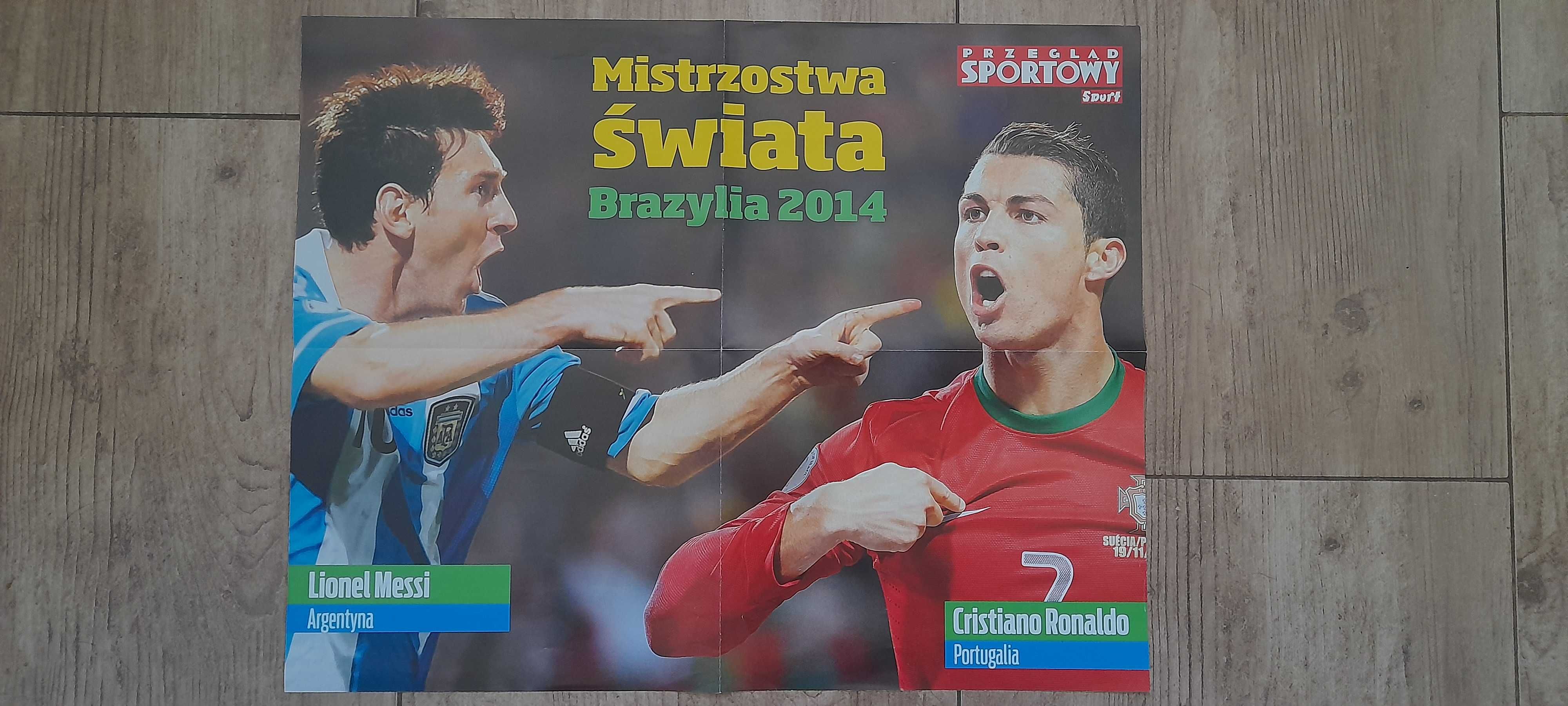 Messi & Christiano Ronaldo - plakat Mistrzostwa Świata 2014 w Brazylii