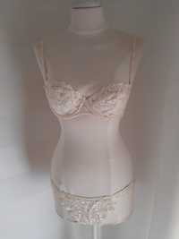 Conjunto de lingerie cor de pérola