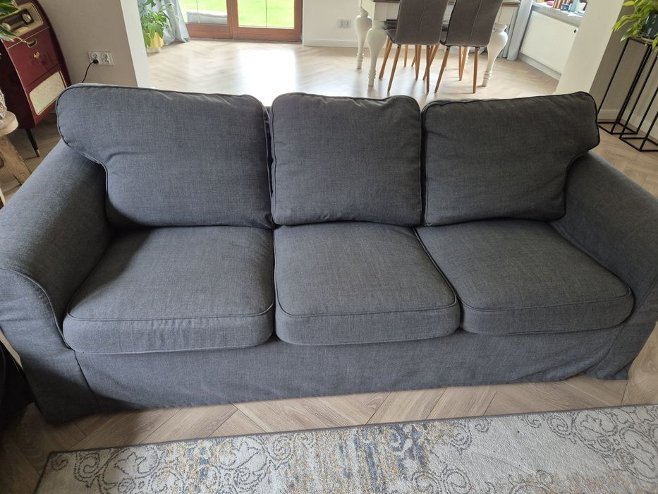 Sofa Ikea Ektorp ciemnoszara 3-osobowa(2szt.)