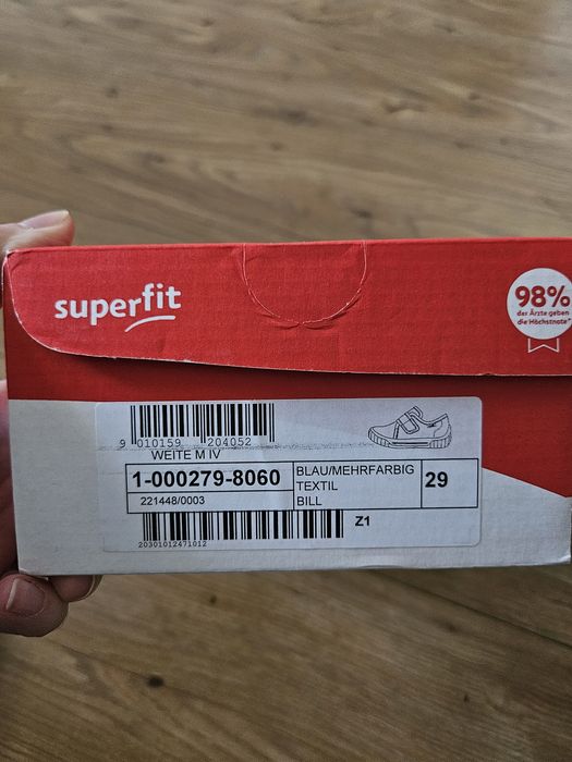 Kapcie dla chłopca superfit 29 nowe