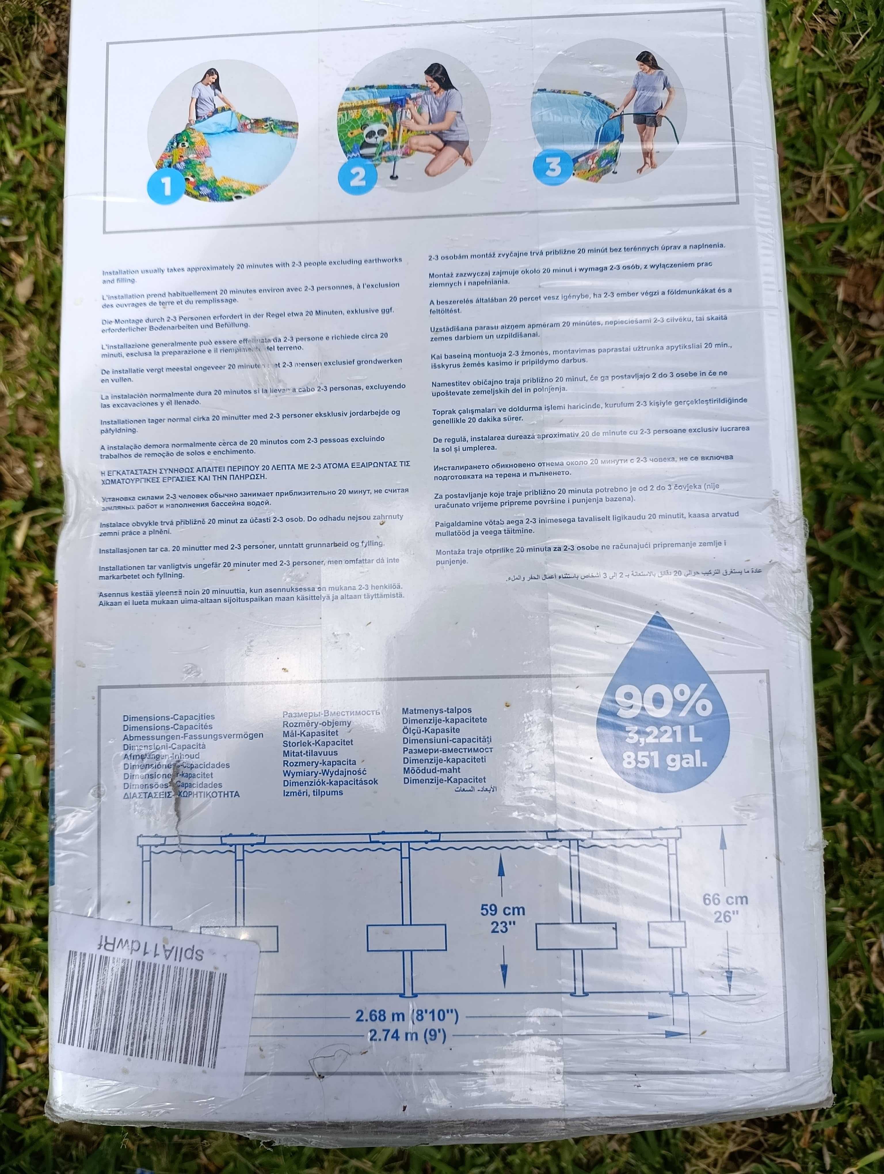 Piscina infantil BESTWAY  305 x 66 cm NOVA