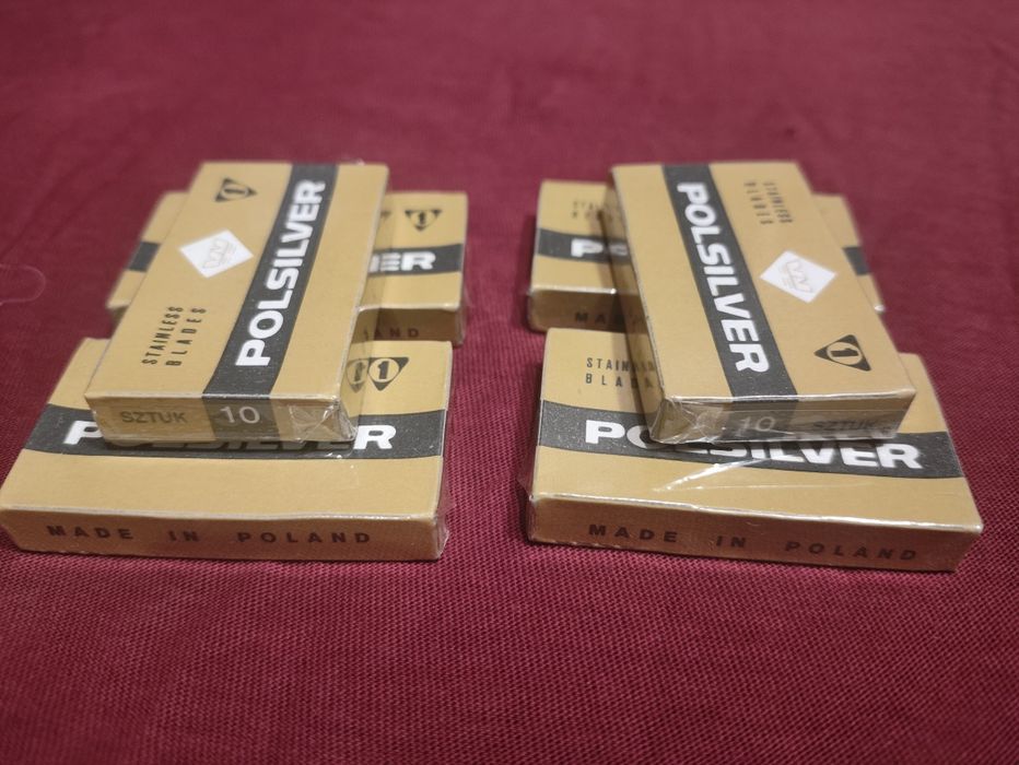 Żyletki Polsilver 5 paczek po 10 sztuk