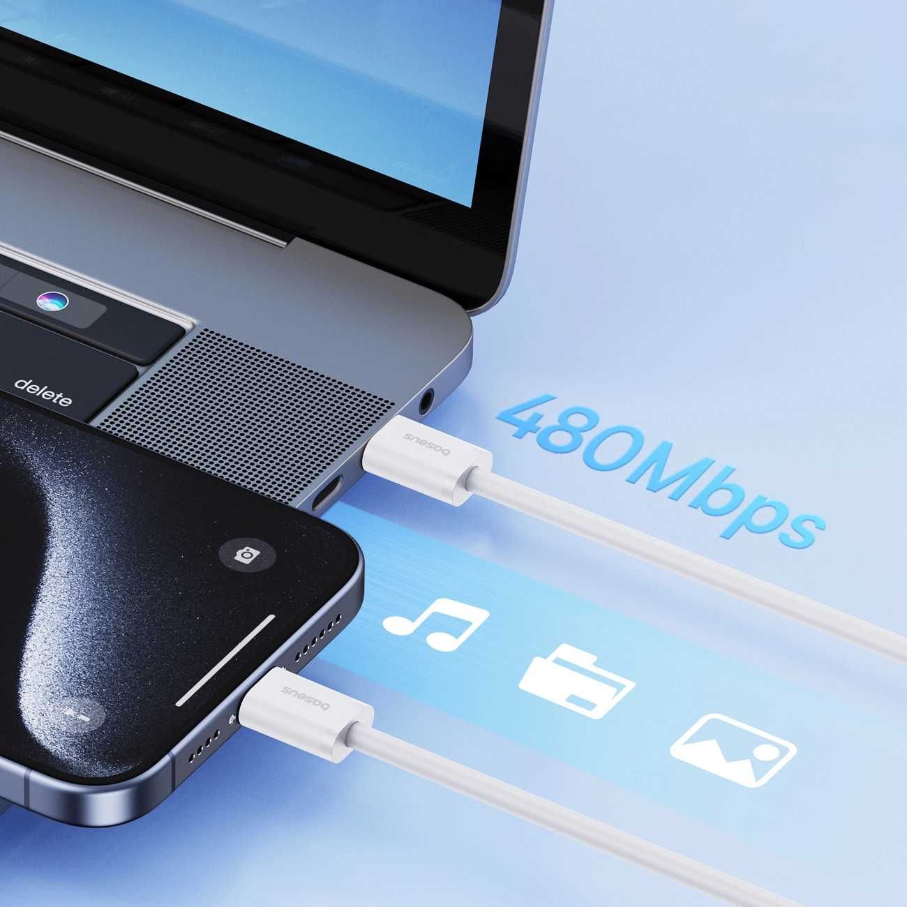 Kabel Baseus Superior ll USB-C -USB-C 30W 1m do iPhone 15 16 Sklep Wwa
