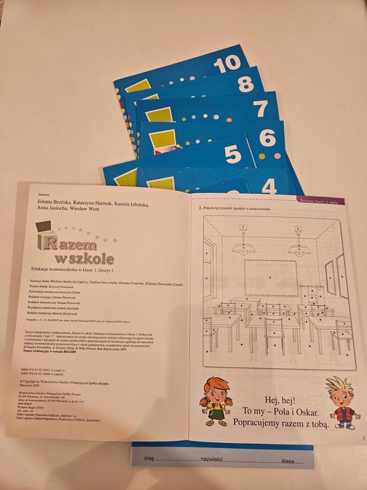 Zeszyt "Razem w szkole" kl.1 Części 1, 2, 3, 4, 5, 6, 7, 8 i 10 ZESTAW