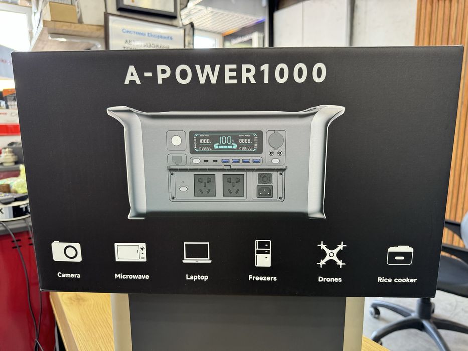 Електростанція APOWER 1000 (1024 Wh/1800 Wt)