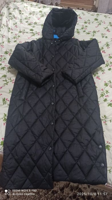 Стёганое зимнее пальто