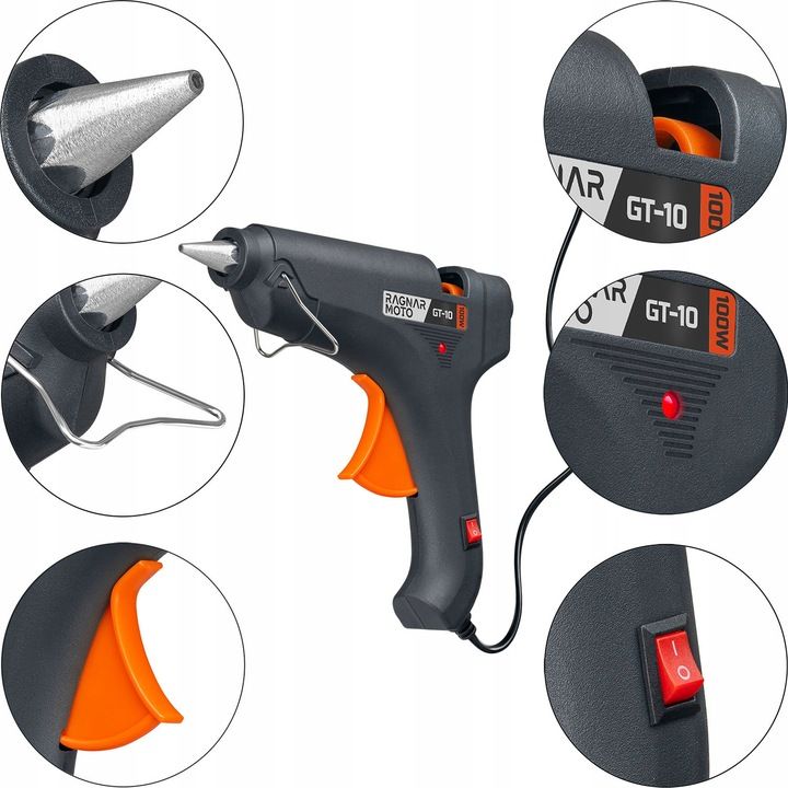 Pistolet Do Kleju Na Gorąco 100w + Wkłady Kleju 11x200