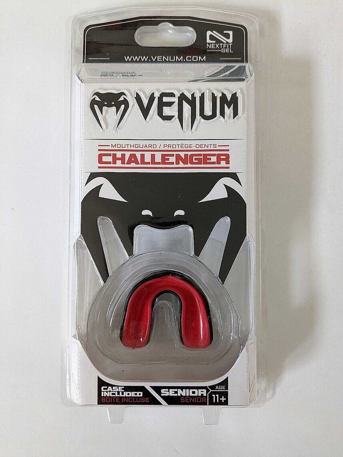 Venum Challenger Nexfit Gel Red Black Senior Mouthguard Protetor Bucal