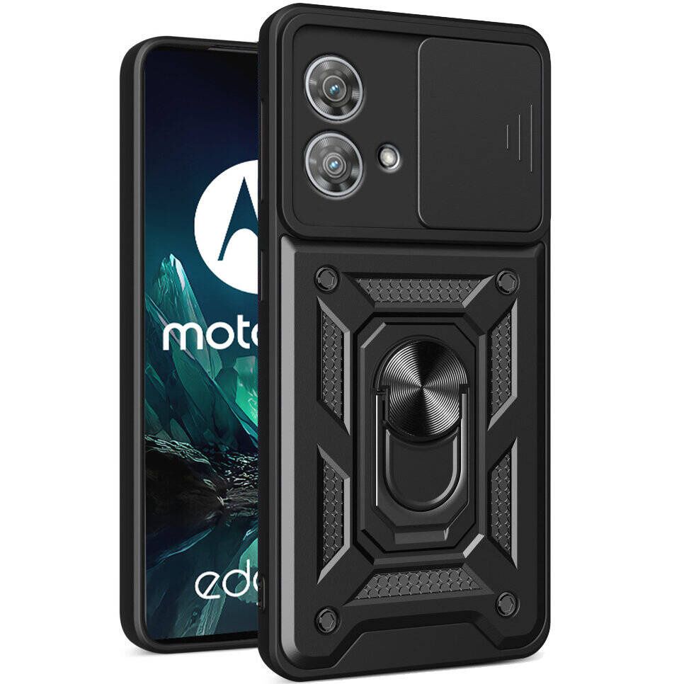 Etui Pancerne Motorola Edge 40 Neo CamShield z Podstawką