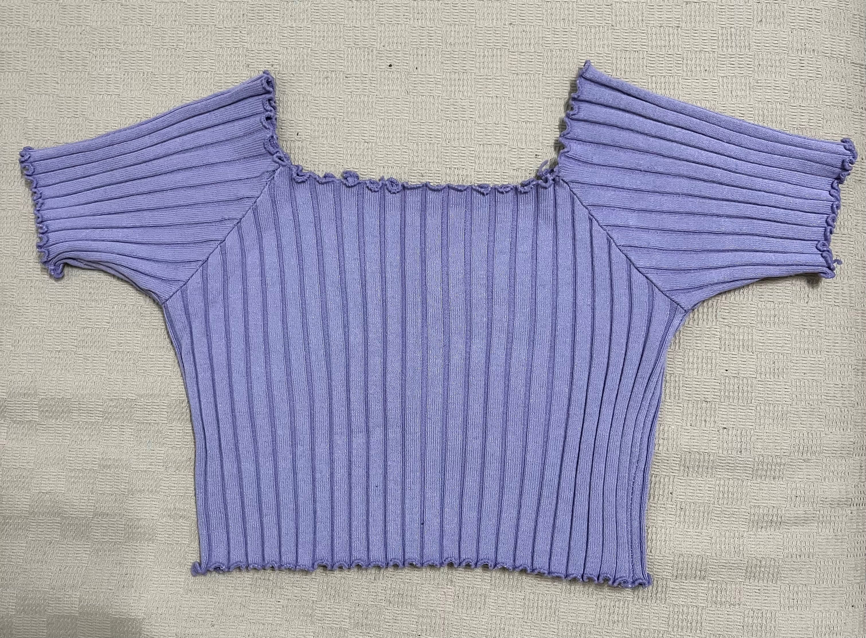 Liliowy crop top