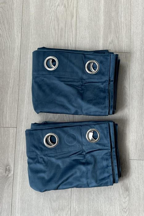 2 Zasłony Aksamitne 140x200cm. Zaciemniające Termiczne Na Przelotkach