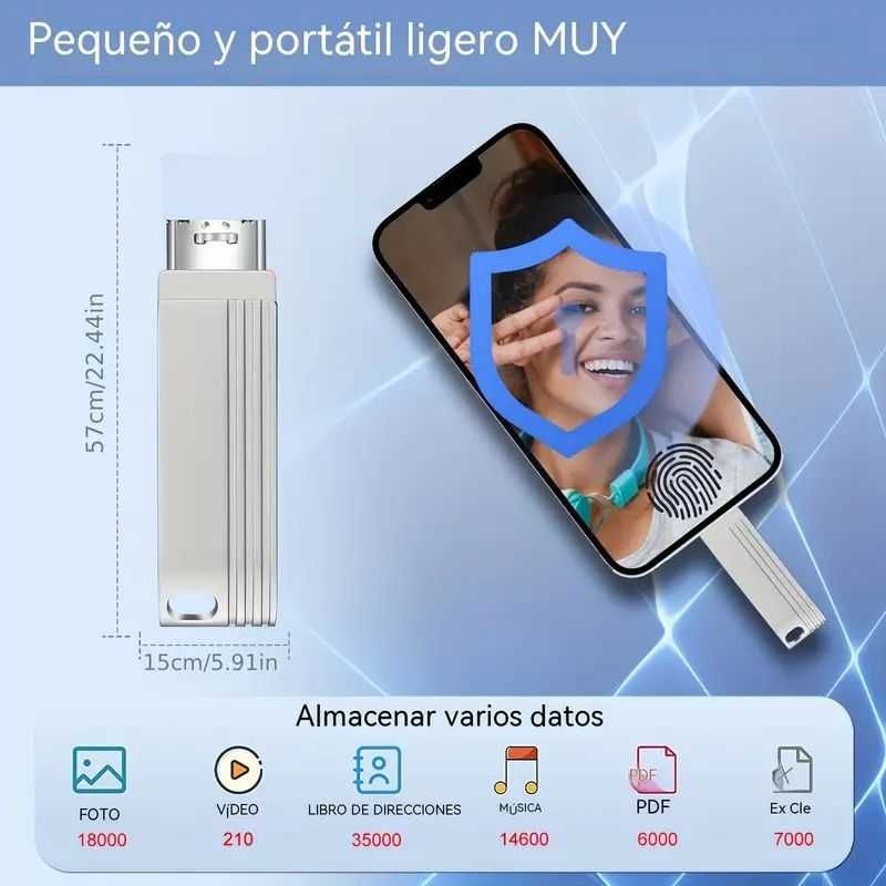 Pendrive pamięć 512GB 3w1 USB C USB Iphone SPP747