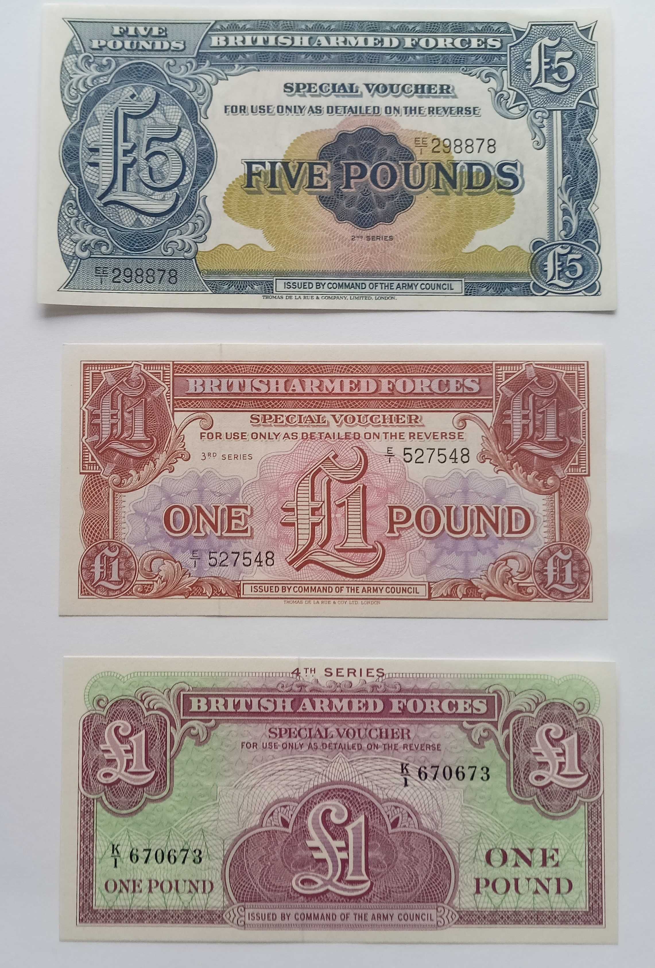 Banknoty Wielka Brytania Pounds, Shilling UNC