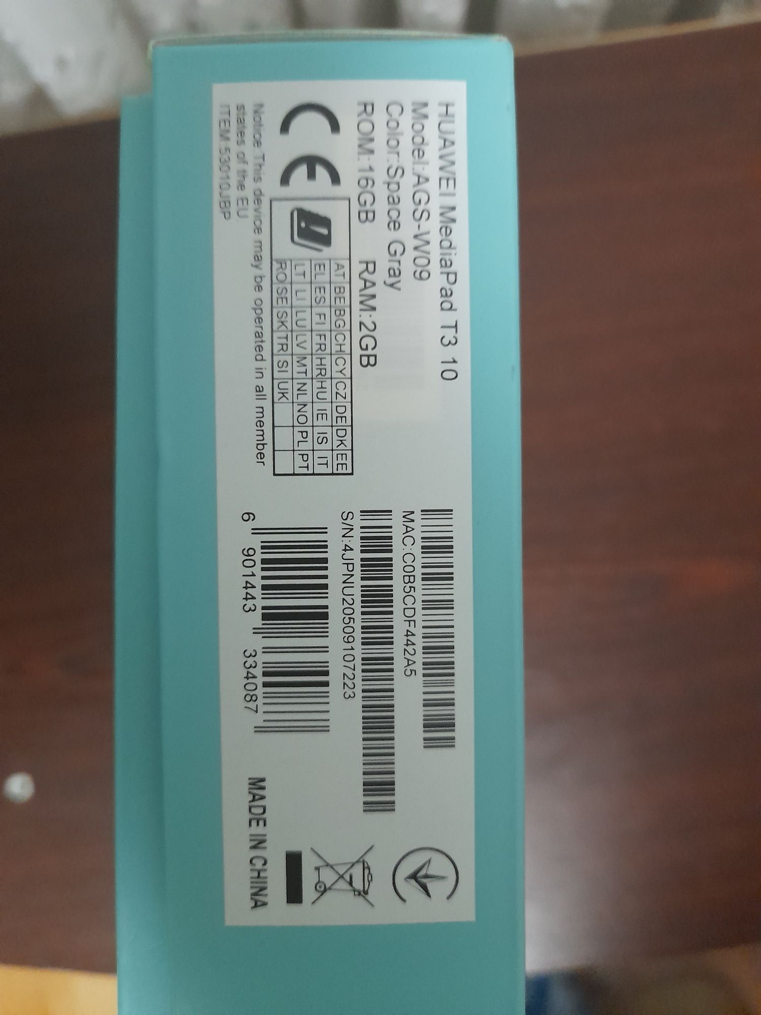 Планшет Huawei MediaPad T3 10"