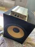 Subwoofer  skrzynia basowa, wzmacniacz magnat