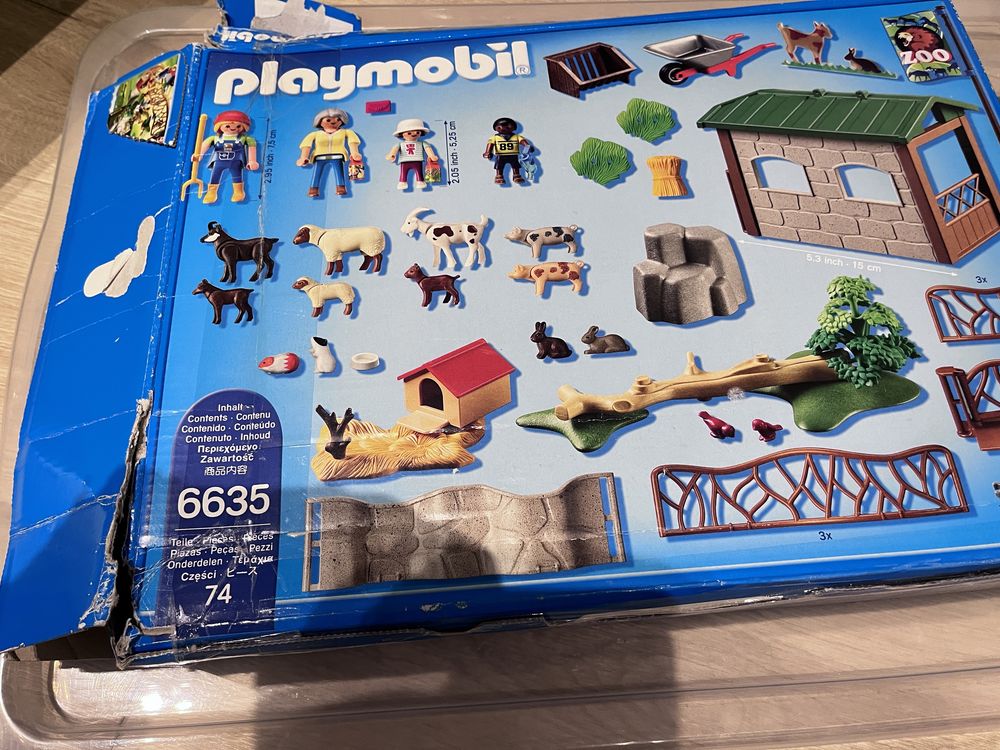 Lego city life playmobil 6635 mini zoo