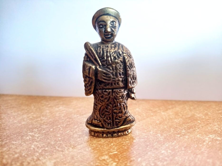 Mandarim chinês em bronze - peça centenária