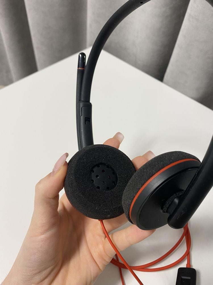 Наушники проводные с микрофоном plantronics plt