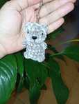 Brelok miś na szydełku amigurumi handmade